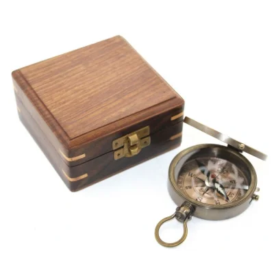 BUĞZ Ahşap Kutulu Pusula Model 6