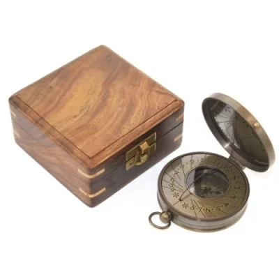  Ahşap Kutulu Pusula Model 8