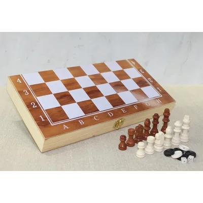 BUĞZ Ahşap Kutulu Satranç Model 1