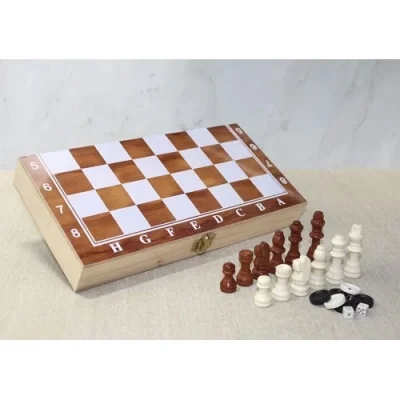  Ahşap Kutulu Satranç Model 2