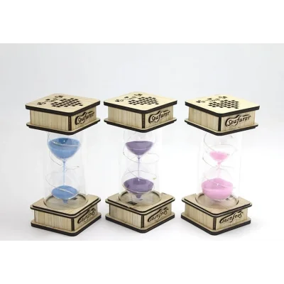 BUĞZ Ahşap Ledli Kum Saati Model 2