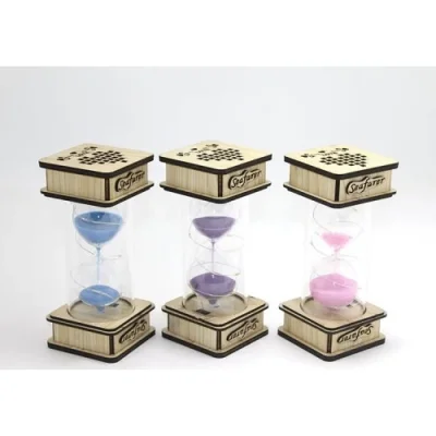  Ahşap Ledli Kum Saati Model 2