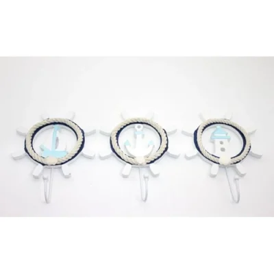  Ahşap Marin Dümenli Askılık