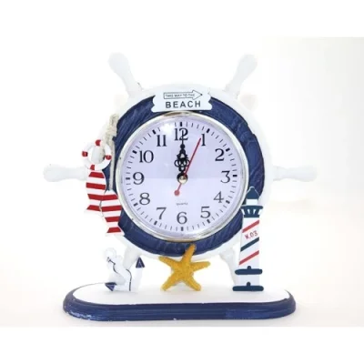  Ahşap Marin Dümenli Saat Model 3