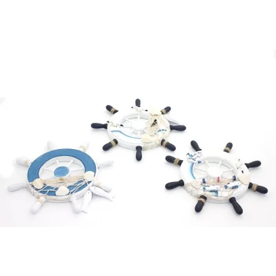 BUĞZ Ahşap Marin Duvara Asmalı Dümen Alk2464