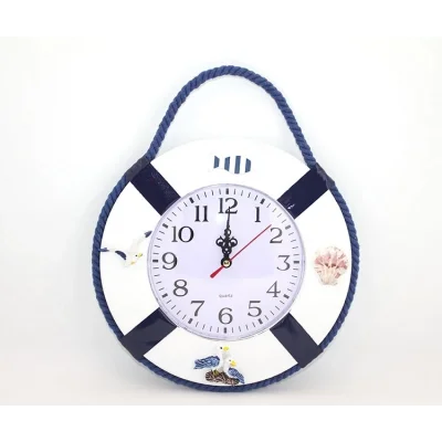 BUĞZ Ahşap Marin Duvara Asmalı Saat Alk2460