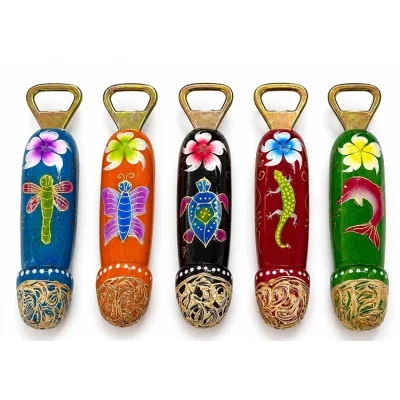 BUĞZ Ahşap Penis Tasarımlı Şişe Açacağı 5li Set No:1010