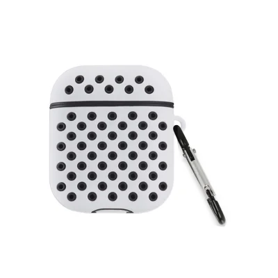 BUĞZ Airpods 2 (2.nesil) Spor Delikli Kılıf - Gri-siyah