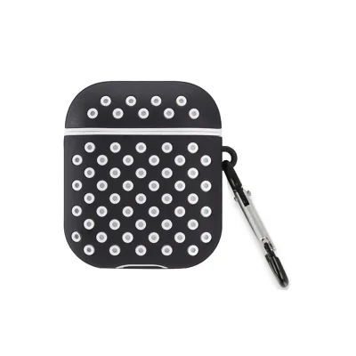 BUĞZ Airpods 2 (2.nesil) Spor Delikli Kılıf - Siyah-beyaz