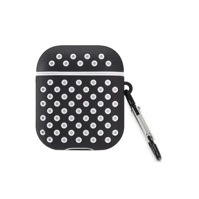 BUĞZ Airpods 2 (2.nesil) Spor Delikli Kılıf - Siyah-beyaz