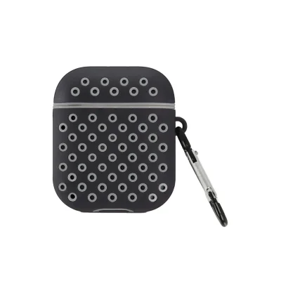 BUĞZ Airpods 2 (2.nesil) Spor Delikli Kılıf - Siyah-gri