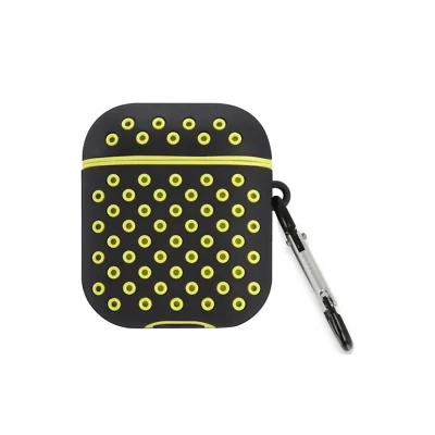 BUĞZ Airpods 2 (2.nesil) Spor Delikli Kılıf - Siyah-sarı