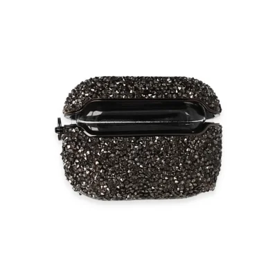 BUĞZ Airpods 3 (3.nesil) Mira Taşlı Kılıf - Siyah