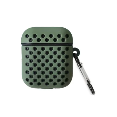 BUĞZ Airpods 3 (3.nesil) Spor Delikli Kılıf - Haki Yeşil-siyah