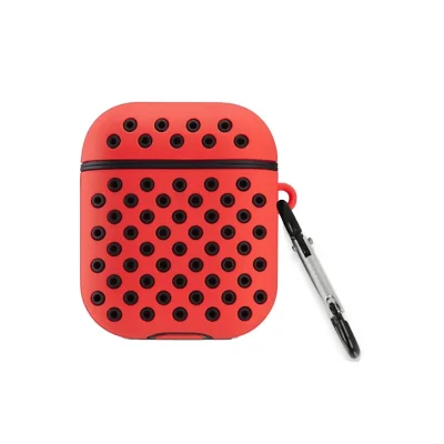 BUĞZ Airpods 3 (3.nesil) Spor Delikli Kılıf - Kırmızı-siyah