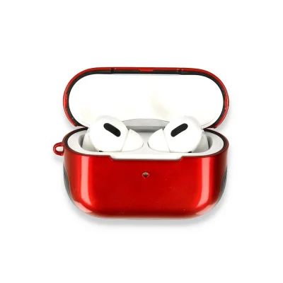 BUĞZ Airpods Pro (1.nesil) 3in1 Kılıf - Kırmızı
