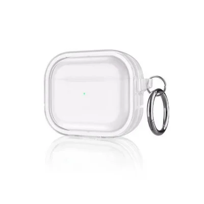 BUĞZ Airpods Pro 2 (2.nesil) Shiny Şeffaf Kılıf - Beyaz