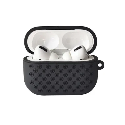 BUĞZ Airpods Pro 2 (2.nesil) Spor Delikli Kılıf - Siyah-siyah