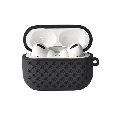 BUĞZ Airpods Pro 2 (2.nesil) Spor Delikli Kılıf - Siyah-siyah