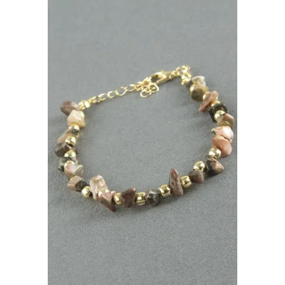 BUĞZ Akik Kırık Doğaltaş Bileklik