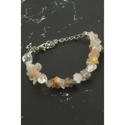  Akik Kırık Doğaltaşlı Bileklik