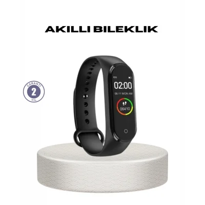 BUĞZ Akıllı Bileklik 0.96 İnç Ekran Kalp Atışlı Kan Basınçlı IP67 Suya Dayanıklı