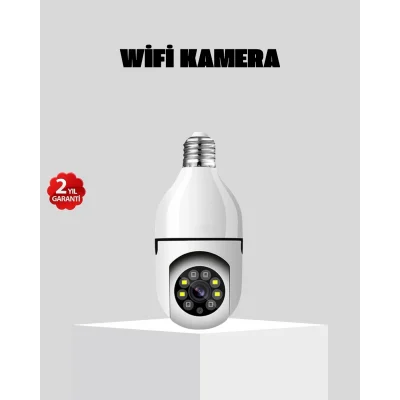 BUĞZ Akıllı Duy Kamera 360 Derece Dönebilir ve PTZ Teknolojili