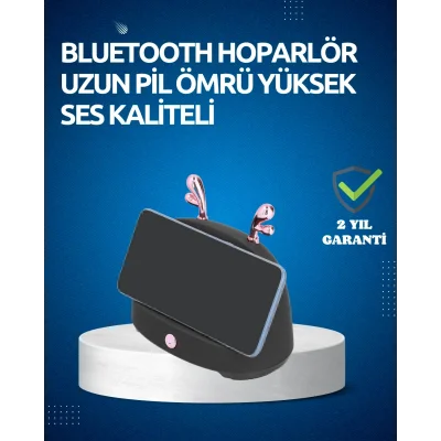 BUĞZ Akıllı Kablosuz Telefon Tutucu ve Stereo Hoparlör – Kolay Kullanım ve Yüksek Ses Kalitesi