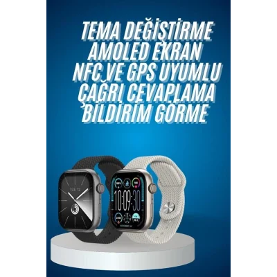  Akıllı Kol Saat Amoled Ekran Android ve İOS Uyumlu Arama Konuşma