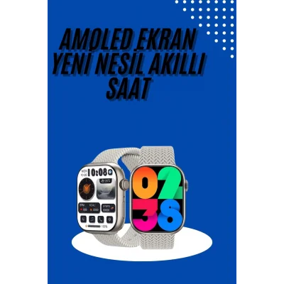  Akıllı Kol Saat Amoled Ekran Android ve İOS Uyumlu Arama Konuşma