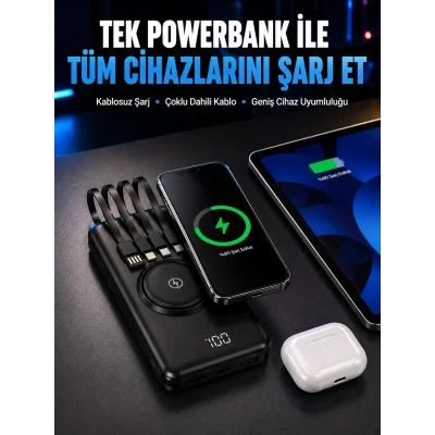 BUĞZ Akıllı Koruma Sistemli Powerbank – Hızlı, Güvenli ve Modern