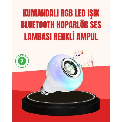  Akıllı LED Ampul – E27 Uyumlu ve Müzik Çalarlı Tasarım