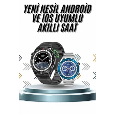 BUĞZ Akıllı Saat 1.62 İnç Ultimate Nabız Sensörlü Sesli Görüşme Yapabilen - BUĞZ