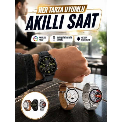 BUĞZ Akıllı Saat 5.0 Bluetooth Bağlantılı Sağlık ve Uyku Takibi Sosyal Medya Girişli Yeni Nesil