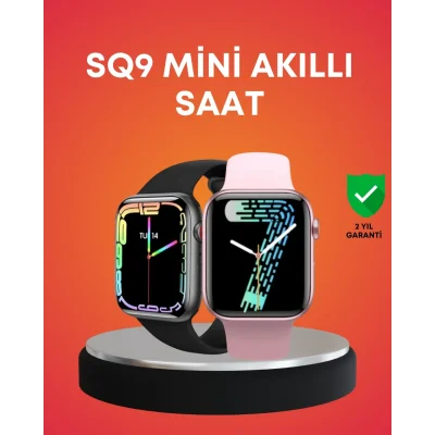 BUĞZ Akıllı Saat AMOLED Dokunmatik Ekran Nabız Uyku ve Adım Takibi