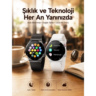 BUĞZ Akıllı Saat Arama Cevaplama Müzik Dinleme GPS Takibi