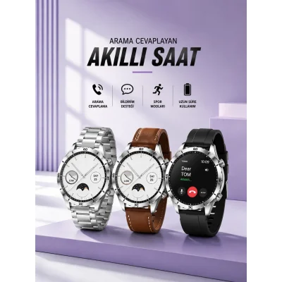 BUĞZ Akıllı Saat Bildirim Görme Sesli Görüşme Çoklu Kordon GPS Takibi