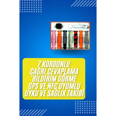 BUĞZ Akıllı Saat Çağrı Cevaplayabilen Unısex 7 Kordonlu Müzik Dinleme - BUĞZ