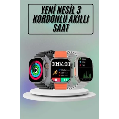 BUĞZ Akıllı Saat Çok Fonksiyonlu Uzun Pil Ömürlü Çağrı Cevaplayabilen Kol Saati - BUĞZ