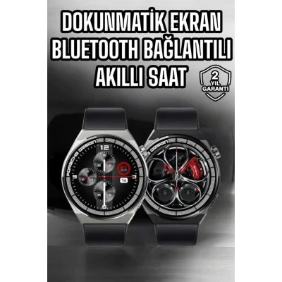 BUĞZ Akıllı Saat Dokunmatik Ekran Sesli Görüşme ve Bildirim Görme Sağlık Takibi - BUĞZ