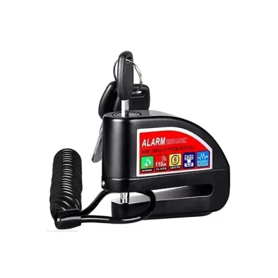 BUĞZ Alarmlı Disk Kilidi Motorsiklet Scooter Bisiklet Sesli Alarm 110 Desibel Yüksek Ses