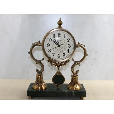 BUĞZ Altı Mermer Sarkaşlı Masa Üstü Saat Alk4321