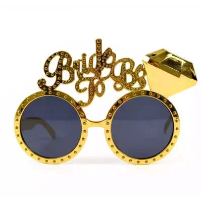 BUĞZ Altın Renk Bride To Be Yazılı Gelin Gözlüğü