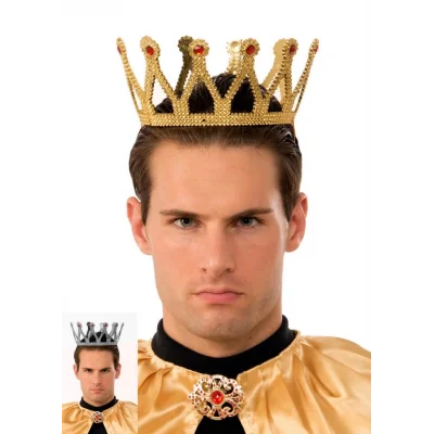 BUĞZ Altın Renk Çocuk Ve Yetişkin Uyumlu Kral Tacı