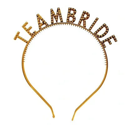 BUĞZ Altın Renk Team Bride Taç – Gelin ve Nedime Tacı