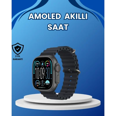 BUĞZ AMOLED Ultra Akıllı Saat 15 Gün Batarya Güçlü Ekran