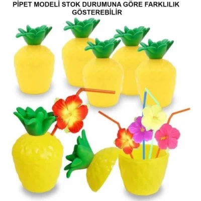  Ananas Pipetli Bardak