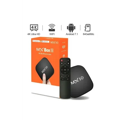 BUĞZ Android 13 İşletim Sistemli 4K Ultra HD TV Box, 4GB Hafıza, WiFi ve Ethernet Bağlantılı