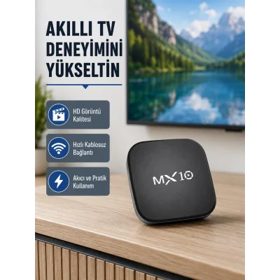 BUĞZ Android 4K TV Box – Wi-Fi, Bluetooth, Dolby Ses, 60 FPS Ultra HD