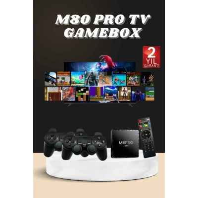 Android Tv Box 2.4g 10k Ultra Hd 2gb Ram 64gb Hafıza 10000 Retro Oyunlu Konsol Game Stick M8 Pro